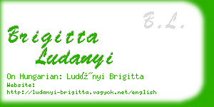 brigitta ludanyi business card